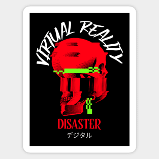 Virtual Reality Disaster Skull VR Sticker